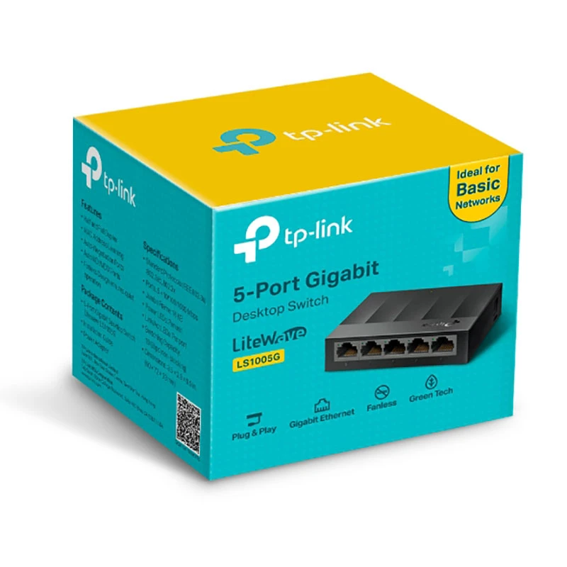 سوییچ 5 پورت گیگابیتی و دسکتاپ تی پی-لینک مدل LS1005G سوییچ 5 پورت گیگابیتی و دسکتاپ تی پی-لینک مدل LS1005G - تصویر 6