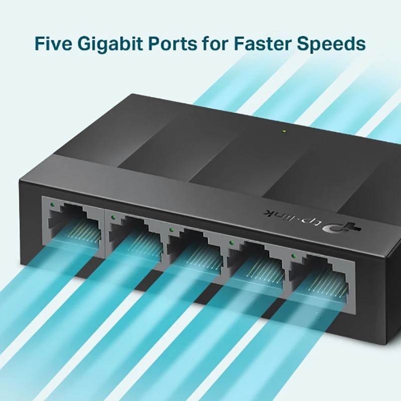 سوییچ 5 پورت گیگابیتی و دسکتاپ تی پی-لینک مدل LS1005G سوییچ 5 پورت گیگابیتی و دسکتاپ تی پی-لینک مدل LS1005G - تصویر 4
