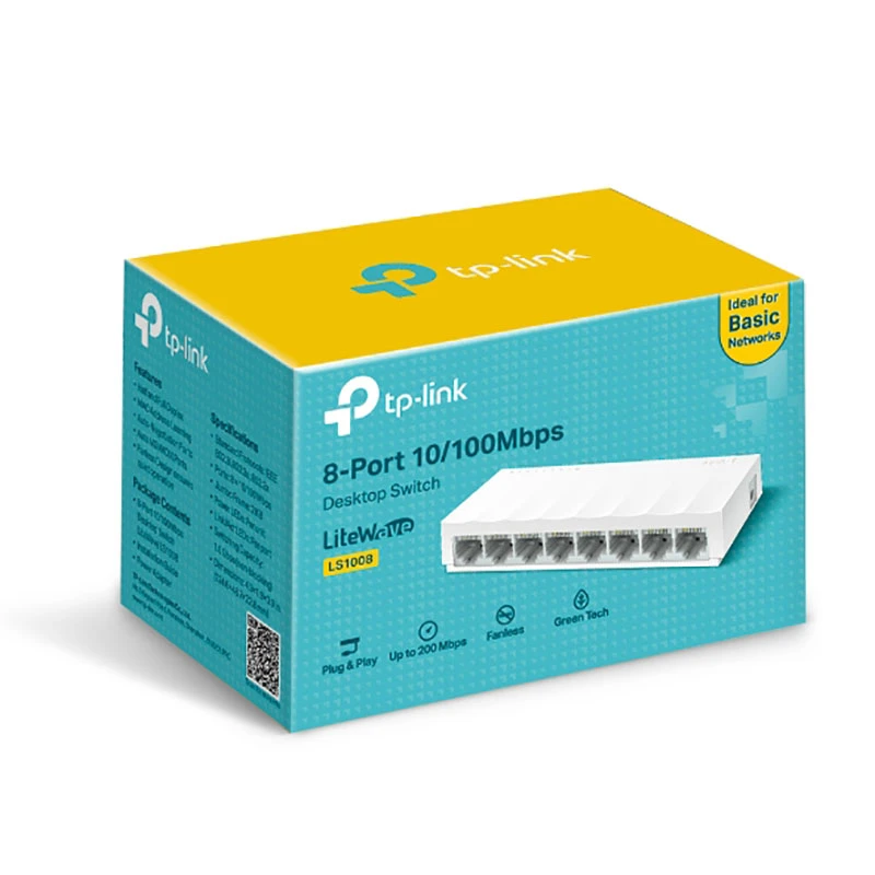 سوییچ 8 پورت مگابیتی و دسکتاپ تی پی-لینک مدل LS1008 سوییچ 8 پورت مگابیتی و دسکتاپ تی پی-لینک مدل LS1008 - تصویر 6