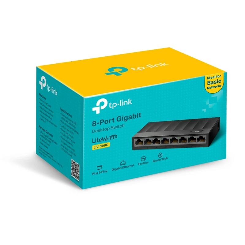 سوییچ 8 پورت گیگابیتی و دسکتاپ تی پی-لینک مدل LS1008G سوییچ 8 پورت گیگابیتی و دسکتاپ تی پی-لینک مدل LS1008G - تصویر 4